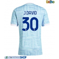 Maglie da calcio Juventus Jonathan David #30 Seconda Maglia 2025-26 Manica Corta